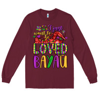 Burgundy i just want to be loved bayau Long Sleeve Tee - LillyAllenDesigns