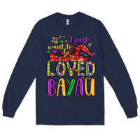 Navy i just want to be loved bayau Long Sleeve Tee - LillyAllenDesigns
