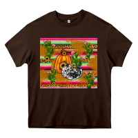 Chocolate Brown pumpkin Heavy Core Tee - JahusDesignShop
