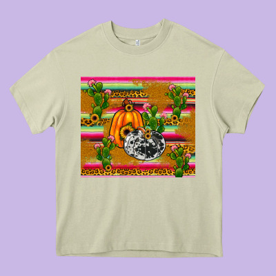 Pumpkin Heavy Core Tee Designed By Jahusdesignshop