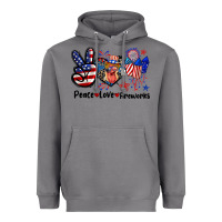 Storm Peace love fireworks 4th of july Heavyweight Hoodie - CowGirlArtShop