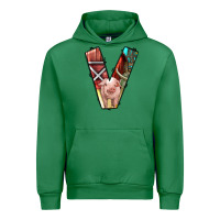 Emerald farm life alphabet lowercase letters v Urban Hoodie - BundleAndBundleShop