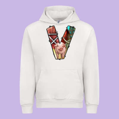 Farm Life Alphabet Lowercase Letters V Urban Hoodie Designed By Bundleandbundleshop