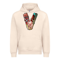 Sandshell farm life alphabet lowercase letters v Urban Hoodie - BundleAndBundleShop