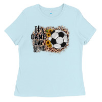 Baby Blue it's game day y'all soccer Ladies Tee - JahusDesignShop