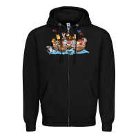 Black noahs ark Zipper Hoodie - texasbilliewilder