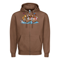 Chestnut noahs ark Zipper Hoodie - texasbilliewilder