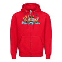 Red noahs ark Zipper Hoodie - texasbilliewilder