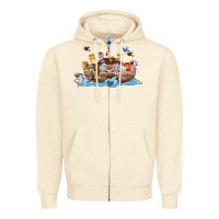 Sandshell noahs ark Zipper Hoodie - texasbilliewilder