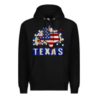 Black texas 4th of july Premium Hoodie - CowGirlArtShop