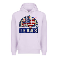 Lilac texas 4th of july Premium Hoodie - CowGirlArtShop