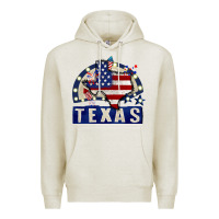 Oatmeal Heather texas 4th of july Premium Hoodie - CowGirlArtShop