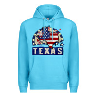 Ocean Blue texas 4th of july Premium Hoodie - CowGirlArtShop
