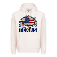 Pale Pink texas 4th of july Premium Hoodie - CowGirlArtShop