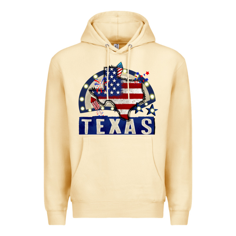 Texas 4th Of July Premium Hoodie by CowGirlArtShop | Teevron