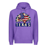 Purple texas 4th of july Premium Hoodie - CowGirlArtShop