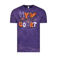 Cloud Purple my heart is on that court Vintage Tee - MaliasSmallBusiness