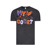 Vintage Black my heart is on that court Vintage Tee - MaliasSmallBusiness
