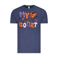 Vintage Denim my heart is on that court Vintage Tee - MaliasSmallBusiness
