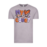 Vintage Zinc my heart is on that court Vintage Tee - MaliasSmallBusiness