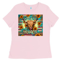 Bubblegum Pink don't be a salty heifer Ladies Tee - Jasminsmagicworld