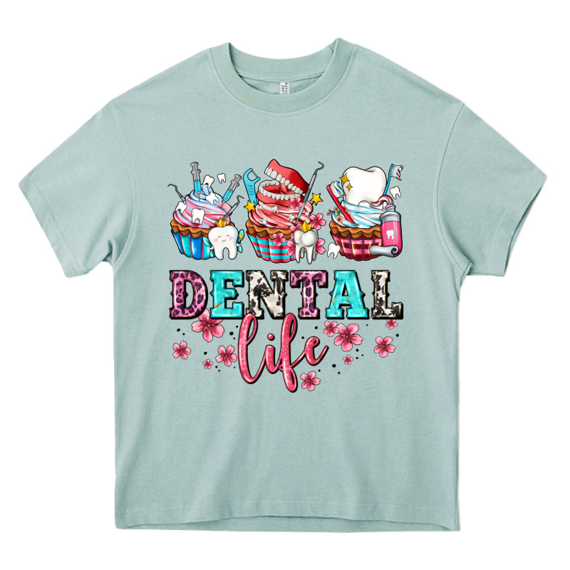 Dental Life With Cupcakes Heavy Core Tee by AdoDesignShop | Teevron
