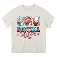 Cream dental life with cupcakes Heavy Core Tee - AdoDesignShop