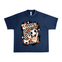 Navy vintage soccer Urban Heavy Tee - MaliasSmallBusiness