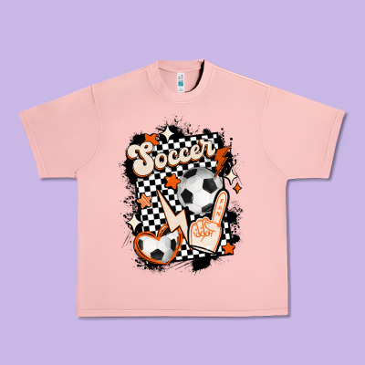 Vintage Soccer Urban Heavy Tee Designed By Maliassmallbusiness