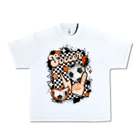 White vintage soccer Urban Heavy Tee - MaliasSmallBusiness