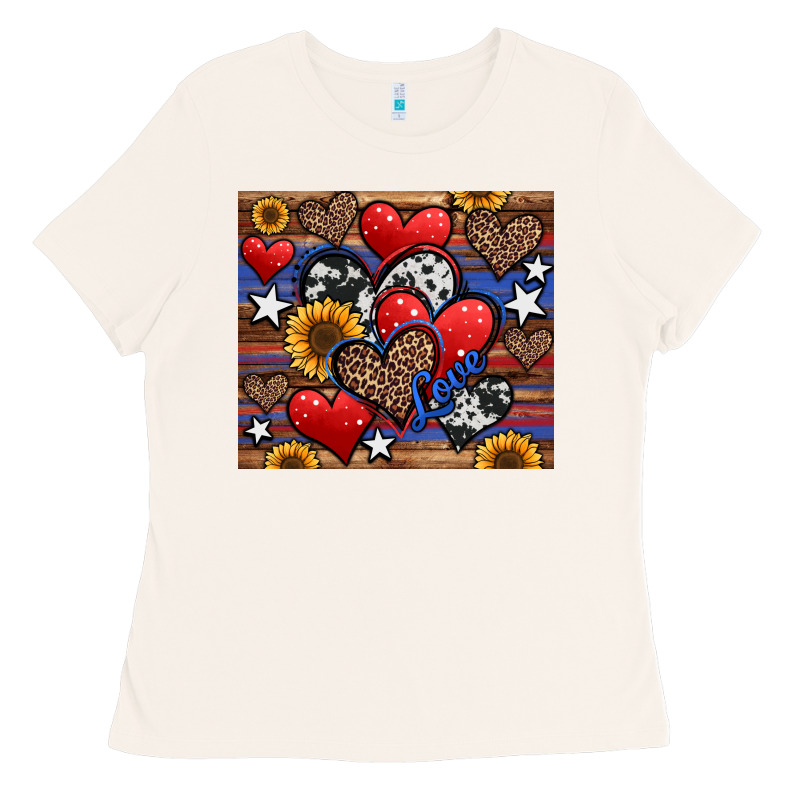 4th Of July American Hearts Ladies Tee by Jasminsmagicworld | Teevron