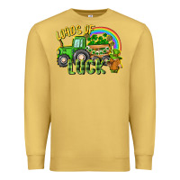 Antique Gold Loads of luck tractor Premium Sweatshirt - CowGirlArtShop