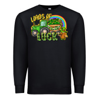 Black Loads of luck tractor Premium Sweatshirt - CowGirlArtShop