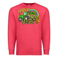 Cardinal Loads of luck tractor Premium Sweatshirt - CowGirlArtShop
