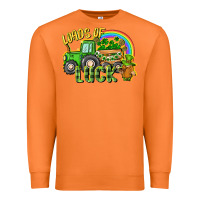 Carrot Loads of luck tractor Premium Sweatshirt - CowGirlArtShop