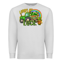 Dove Grey Loads of luck tractor Premium Sweatshirt - CowGirlArtShop
