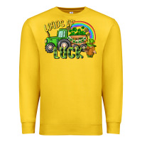 Lemon Loads of luck tractor Premium Sweatshirt - CowGirlArtShop