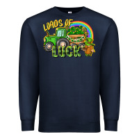 Navy Loads of luck tractor Premium Sweatshirt - CowGirlArtShop