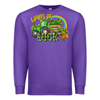 Purple Loads of luck tractor Premium Sweatshirt - CowGirlArtShop