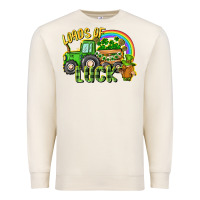 Sandshell Loads of luck tractor Premium Sweatshirt - CowGirlArtShop