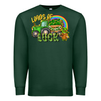 Sports Green Loads of luck tractor Premium Sweatshirt - CowGirlArtShop
