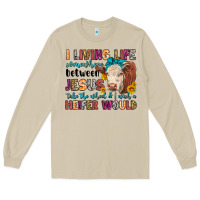 Mushroom i living life somewhere between jesus take the whe Long Sleeve Tee - LillyAllenDesigns