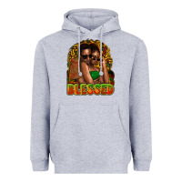 Heather Grey Black couple blessed Heavyweight Hoodie - HowdyJamesFarm