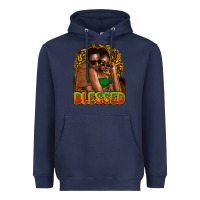 Navy Black couple blessed Heavyweight Hoodie - HowdyJamesFarm