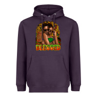 Plum Black couple blessed Heavyweight Hoodie - HowdyJamesFarm