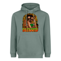 Sage Black couple blessed Heavyweight Hoodie - HowdyJamesFarm