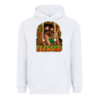 White Black couple blessed Heavyweight Hoodie - HowdyJamesFarm