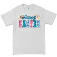 Dove Grey happy easter eggs Premium Tee - AdoDesignShop