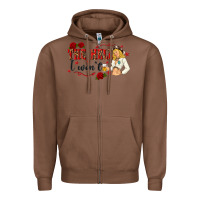 Chestnut the hell i wont with sassy pinup cowgirl Zipper Hoodie - texasbilliewilder