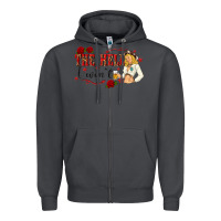 Smoke the hell i wont with sassy pinup cowgirl Zipper Hoodie - texasbilliewilder